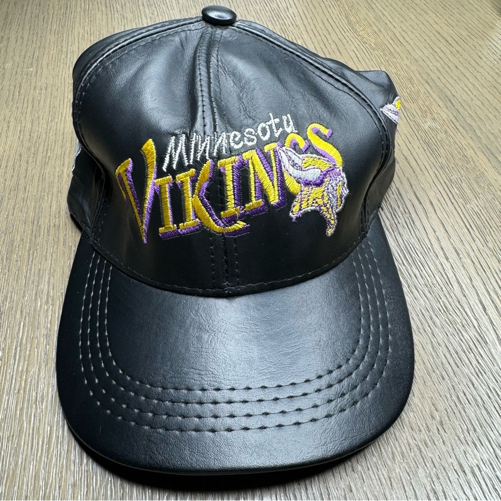 Vintage Minnesota Vikings NFL Leather Hat